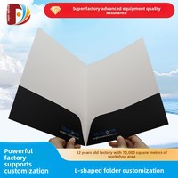 Carpeta de Almacenamiento en Forma de L para Papel A4, con Múltiples Páginas, Gruesa, con Sujetador de Páginas, para Documentos, de Una o Dos Entradas, de Alta Gama L06285