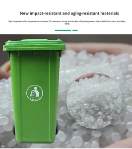 50L hình chữ nhật cổ điển thường vụ trong nhà bụi bin khách hàng Thùng rác bin bánh xe thân thiện với môi nhựa HDPE nhà bếp sử dụng Thùng rác có thể chất thải - Product Image 4