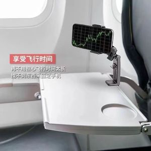 Portable Folding Phone Holder Universal <b>Desktop</b> <b>Stand</b> For Travel Airplane Use Plastic Multi Color - Product Image 2