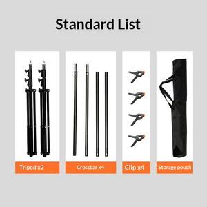 Support de toile de fond réglable pour studio <span class=keywords><strong>photo</strong></span>, kit de support pour décorations de fêtes, événements, photographie de mariage - Product Image 5