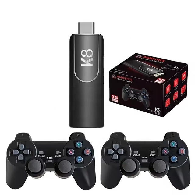 New Hot Selling 4K HD TV Game Console Player Box Retro Tv Spielekonsole with Wireless Joysticks Video Games