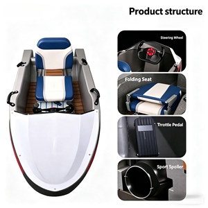 Go-Kart Elettrico Acquatico per Adulti, Mini Motoscafo ad Alta Velocità, Barca per Drifting con Batteria 72V, Velocità 35-48KM/H, Capacità di Carico 150KG - Product Image 4