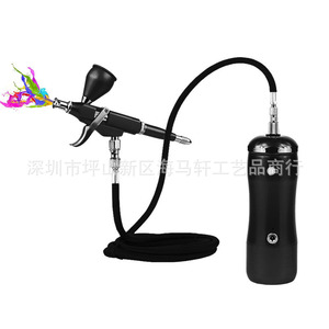 Ensemble d'aérographes électriques avec pompe à air, alimentation par gravité, vitesse réglable, portable, pour travaux d'art, peinture de modèles - Product Image 1