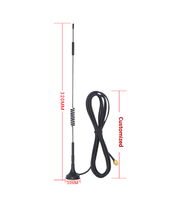 Antenne de communication magnétique 4G 3G 2G GSM GPRS avec connecteur mâle SMA 900/1800/2100/2700Mhz