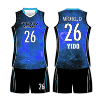 Uniformes de volley-ball pour hommes et femmes, uniformes d'équipe de volley-ball imprimés à motif de flamme personnalisé