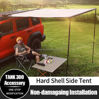Auvent de toit latéral rétractable imperméable en alliage d'aluminium pour voiture, tente de camping pour accessoires GWM Tank 300