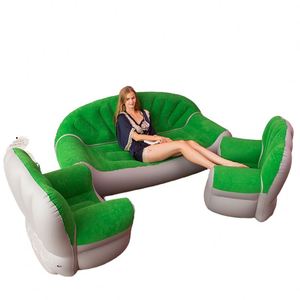 Manufacturer's <b>Inflatable</b> <b>Sofa</b> Lounge Chair Thickened Double Foldable <b>Sofa</b> Bed Plush High Back air <b>Sofa</b> Chair - Product Image 1