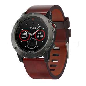 Correa de Reloj de Cuero Genuino de Lujo Upro para Hombre, 26 mm, Fácil de Ajustar, Correas de Repuesto de Cuero para Garmin Fenix 7x/5X - Product Image 5