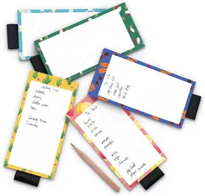 Wholesale Custom Lovely Printing Paper Notepad Magnetic Shopping List To-Do List For Home Dec For School Gift Purpose