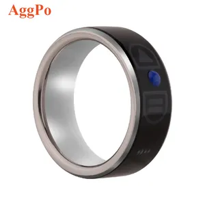 Stainless Steel Smart Ring Mobile Phone Video E-book Page Turning Photograph Android IOS System Black Easy Using Smart Rings