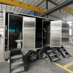 <span class=keywords><strong>Toilette</strong></span> extérieure de salle de bains de voiture portative mobile de 3 stalles avec la remorque de <span class=keywords><strong>toilette</strong></span> de douche - Product Image 1