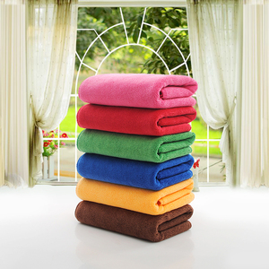 Lớn Vẻ Đẹp Nhà Sợi Nhỏ Vuông <span class=keywords><strong>Jacquard</strong></span> Khăn Màu Rắn Nước Thấm Khô Tóc Dày Nhanh Chóng Khô In Logo - Product Image 2