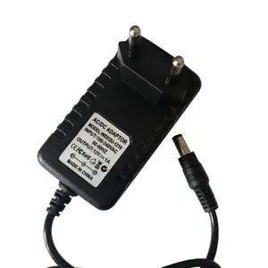 אוניברסלי ac כדי dc 12v 1a נתב כוח מתאם eu הר קיר הר 12v dc עם יציאת dc ג 'ק 5.5*2.5 מ "מ