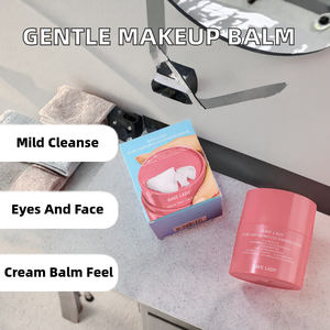 Crema Desmaquillante Suave y Reutilizable, Bálsamo Limpiador Purificante para Ojos y Rostro - Product Image 1