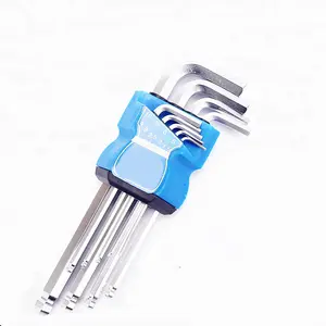 Factory Customized Metric And Imperial Size Spanner T Handle Hex Key Wrench Set