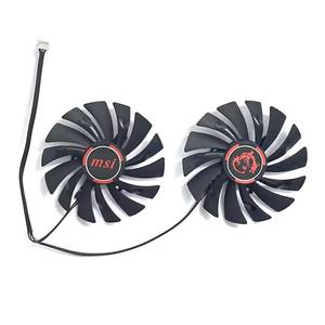 ที่ทำความเย็น GTX1080Ti 4PIN 95มม. สำหรับ <span class=keywords><strong>MSI</strong></span> <span class=keywords><strong>GTX</strong></span> 960 1060 1070 <span class=keywords><strong>1080</strong></span> <span class=keywords><strong>Ti</strong></span> GTX980Ti เกม RX 470 GAMING X พัดลมกราฟิก - Product Image 4