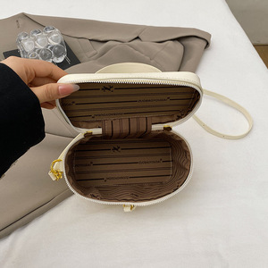 <span class=keywords><strong>Sac</strong></span> bandoulière/épaule en PU gaufré style européen et américain avec fermeture éclair, couleur unie, collection Printemps 2026 pour femme - Product Image 4