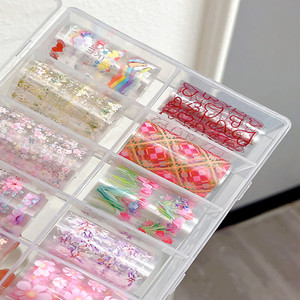 Spring Flower Nail <b>Transfer</b> Foils Water <b>Transfer</b> Self-Adhesive <b>Stickers</b> Vibrant Tulip Floral Design for DIY Nail Art Decorations - Product Image 3