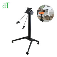 Pied de table de formation réglable ergonomique, moderne et durable pour étudiants, avec colonne de levage pneumatique mobile pour écoles