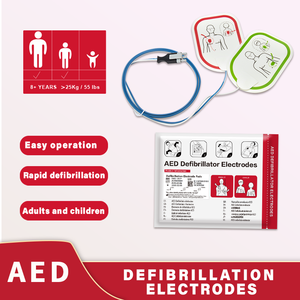Elettrodi per Defibrillatore Chirurgico per Adulti e Pediatrici, Patch Mediche con Diversi Connettori, Materiale in Schiuma 130*87mm/100*70mm CE - Product Image 4