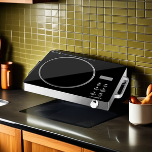 Cuisinière électrique en céramique haute puissance 3500W transfrontalière 110V-220V avec minuterie intelligente et boîtier en acier inoxydable pour la cuisine - Product Image 1