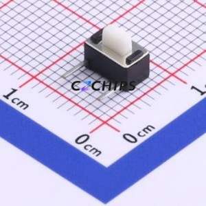 TC-1101DE-C-D Tactile Switch Through hole Component THT Switch Single Pole Single Throw Rectangle Button 2.6N Right Angle Insert - Product Image 1