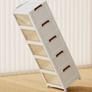 פלסטיק שקוף מתקפל בגודל יחיד ומזוגי נעליים לסלון סלון ומארגנים - Product Image 4