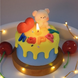 Vela Aromática de Cera de Soja Creativa para Pastel de Cumpleaños, Arte Festivo, Lindo Recuerdo, Regalo de Alta Gama - Product Image 5