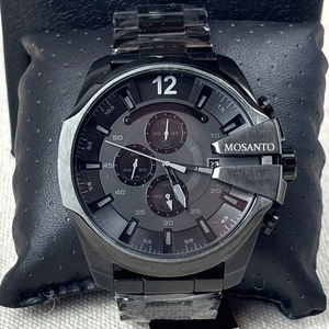 นาฬิกาควอทซ์ผู้ชาย dieselt สายสแตนเลสแซฟไฟร์คริสตัลกันน้ำ100เมตรโซนเวลาสองครั้งแฟชั่นสไตล์ธุรกิจ DZ4355 - Product Image 6