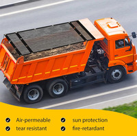 Bâche en maille de camion à benne basculante robuste de 7x14 pieds avec œillets