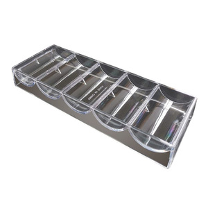 <b>Chip</b> Rack <b>Chip</b> Storage Box Texas <b>Poker</b> <b>Chip</b> Case Mahjong Transparent Hard 40mm Crystal Acrylic 100 <b>Chips</b> - Product Image 5