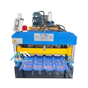 Cameroun populaire bonne qualité 800 <span class=keywords><strong>Brike</strong></span> tuile toit feuille rouleau formant la machine - Product Image 1
