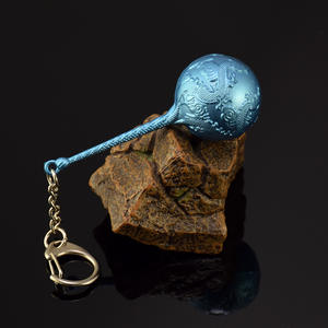 Venta al por mayor 7,5 cm Nezha 2 película Aobing armas llavero colgante mar sal perla palo en aleación 80g juguetes para niños promoción - Product Image 5