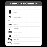 IMBODY POWER O Training Smart Gym Fitness Mirror Multi Gym Machine Équipement de musculation Home Trainer All In One Station