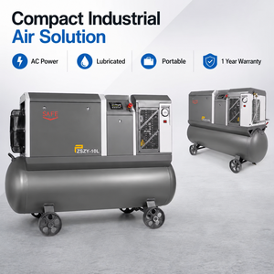 Compresseur industriel portable à vis lubrifiée à faible bruit 220V 380V pour atelier et outils pneumatiques - Product Image 2