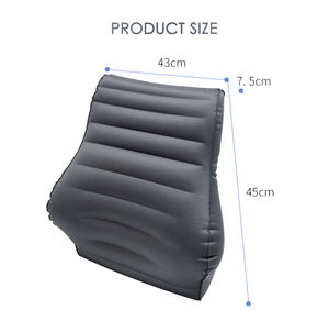 Coussin <span class=keywords><strong>de</strong></span> soutien du <span class=keywords><strong>dos</strong></span> <span class=keywords><strong>de</strong></span> chaise <span class=keywords><strong>de</strong></span> <span class=keywords><strong>bureau</strong></span> gonflable réglable 3D Coussin <span class=keywords><strong>de</strong></span> siège lombaire en polyester matelassé <span class=keywords><strong>pour</strong></span> la lecture et le repos au lit - Product Image 2