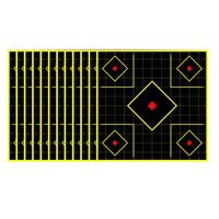 Cible de tir fluorescente adhésive 12x12 pouces avec grille de calibration pour la vente en gros
