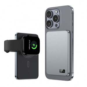 Powerbank Qi2 Ultra Sottile in Alluminio da <span class=keywords><strong>10.000</strong></span> mAh, Mini Power Bank da 5000 mAh con Cavo - Product Image 1