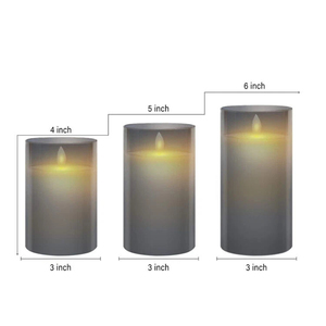 Nicro nhà máy nóng bán điều khiển từ xa <span class=keywords><strong>Luminous</strong></span> paraffin wax LED nến với Glass cup Flameless đám cưới trang trí ánh sáng - Product Image 6