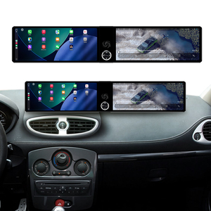 MOOKAKA Doppio Schermo da 12,3 Pollici Android per <span class=keywords><strong>Renault</strong></span> Clio3 2005-2014, Stereo Auto Multimediale GPS Navi con CarPlay Wireless, Unità Principale Radio DSP - Product Image 1