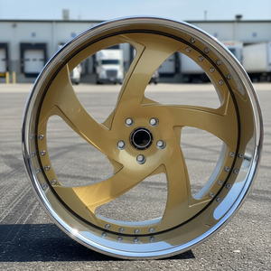 Jantes en alliage forgé sur mesure de luxe, 2 ou 3 pièces, 22, 24, 26 <span class=keywords><strong>pouces</strong></span>, couleur or, pour camion, jantes BDS, Chevy C10, Cutlass, Impala, Monte Carlo - Product Image 3
