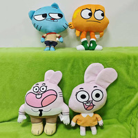Peluche personnalisée avec logo The Amazing World of Gumball, jouet en peluche Gumball, le monde merveilleux de Forrest Gump, poupées en peluche, coussin doux, cadeau