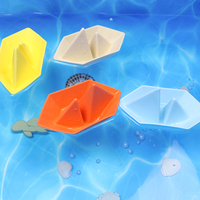 PAISEN Ensemble de jouets de bain en bateau quatre pièces écologiques Jouets éducatifs en silicone pour enfants Jouets de bain pour bébé