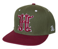 Topi Snapback Hitam Penuh Datar 6 Panel Logo Bordir 3d Kustomisasi Topi Snapback Logo Kustom