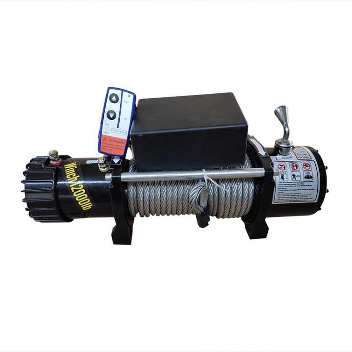 Mini Electric Car Winch with 6000lbs/12000lbs Capacity 12v/24v Wire ...