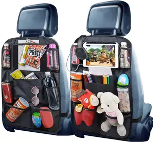 Organisateur de siège arrière Organisateur de voiture Siège arrière pour enfants avec trou pour USB