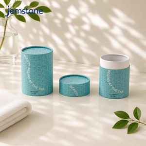 Custom Logo Eco Friendly Kraft Cylinder Tube Packaging <b>Box</b> Empty Vanishing Craft <b>Round</b> Cardboard Shower Filter Paper Tube Can - Product Image 3
