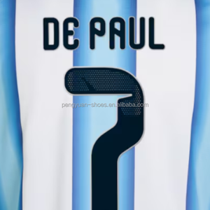 Maglia da Calcio della Nazionale Argentina 2026 Bianca di Alta Qualità Personalizzata <span class=keywords><strong>Lionel</strong></span> Messi Pronta per la Spedizione - Product Image 2