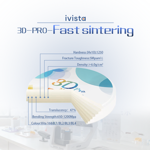 Vente directe du fabricant, gamme complète de blocs de zircone <span class=keywords><strong>dentaire</strong></span> de haute qualité pour système de gravure CAD/CAM - Product Image 4
