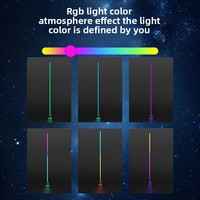 Lampe d'ambiance au sol multicolore à LED avec télécommande 24 touches pour l'ambiance de la maison